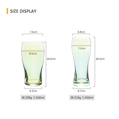 500ml electroplating beer glasses