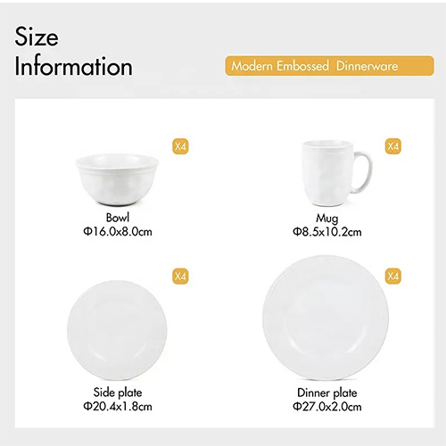 white stoneware set wholesale