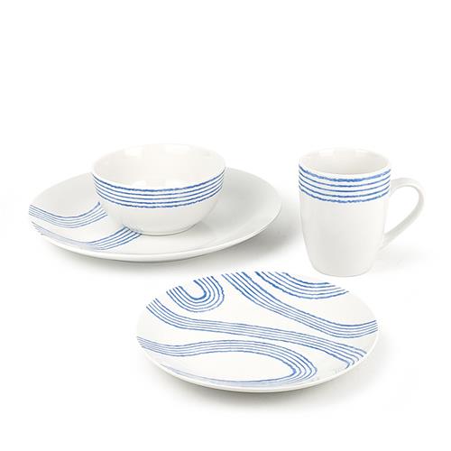 Porcelain Linear decal Dinnerset