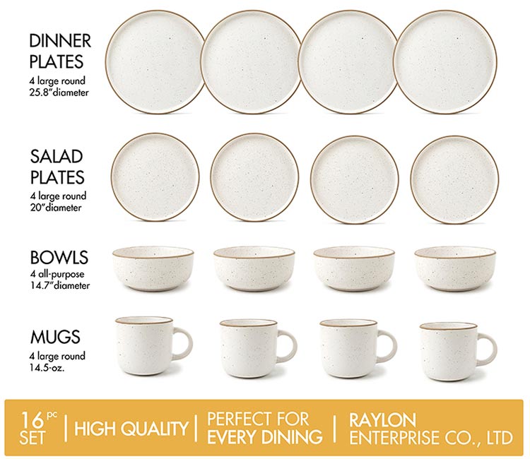 wholesale custom matte finish dinnerware set