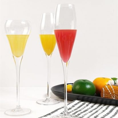tall stem champagne glass set