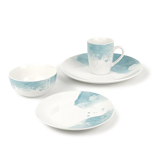 watercolor decal dinnersets
