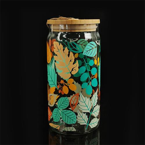 decal glass canister wholesale price