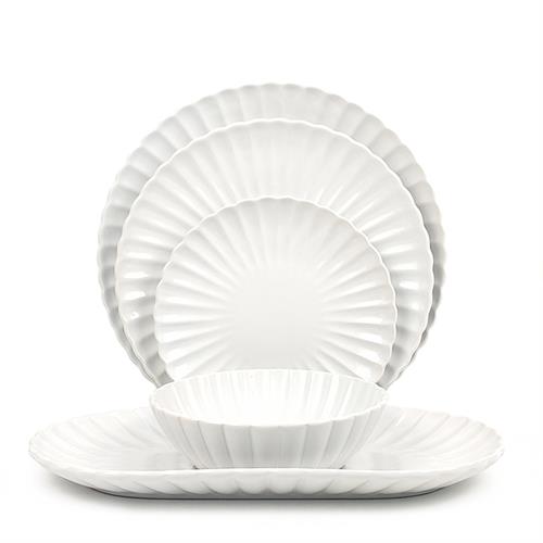 wholesale embossed stoneware dinnerset