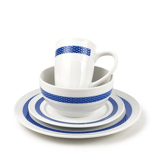 porcelain embossed dinnerset