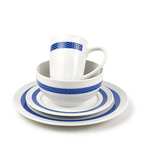 porcelain embossed dinnerset