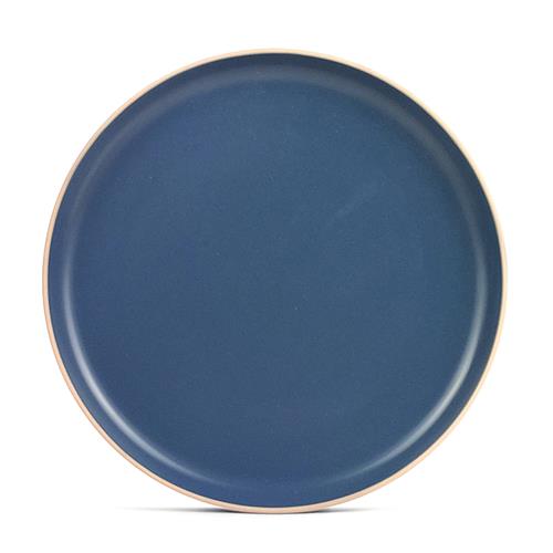 stoneware dinner plate blue