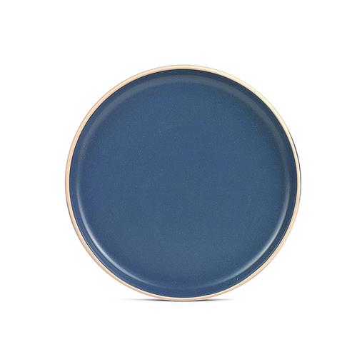 stoneware side plate blue