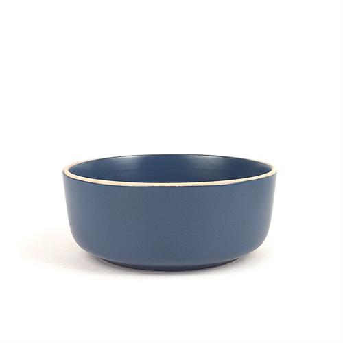 stoneware dinner bowl blue