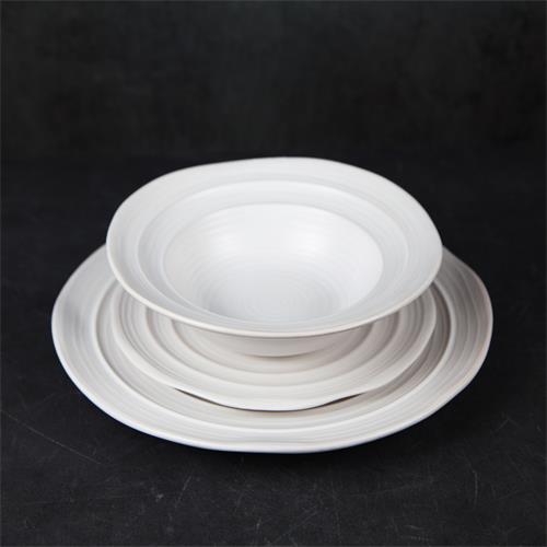 embossed ceramic tableware sets
