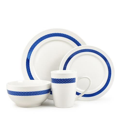 16pcs dinnerware set with embossed design