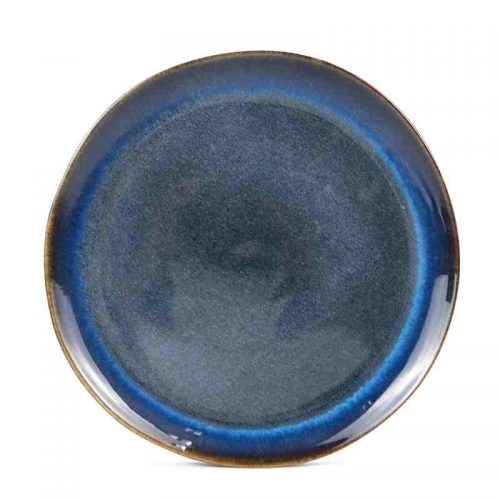 Reactive glazed dinner plate