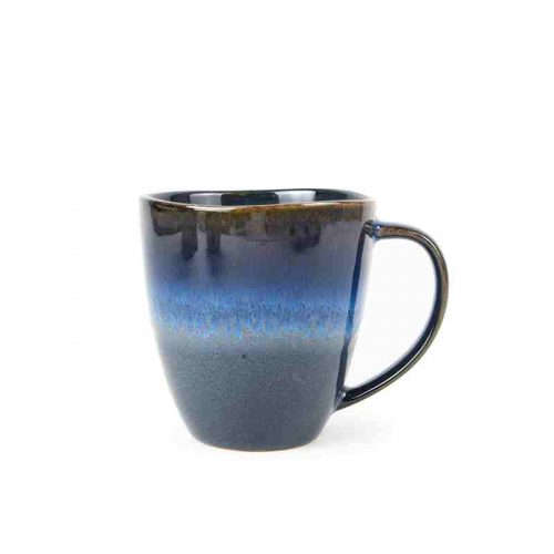 Reactive glazed mugs