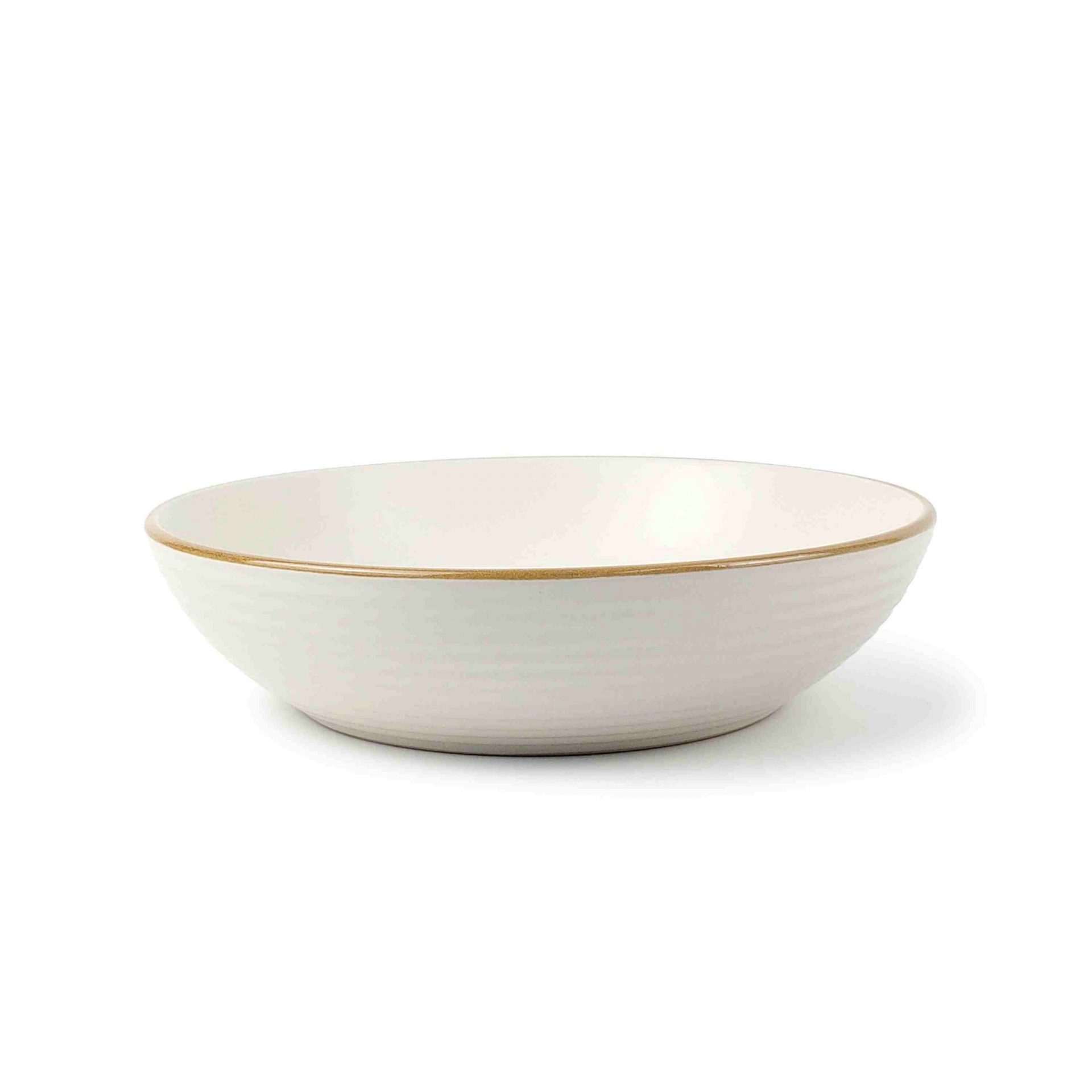 embossed stoneware salad bowl