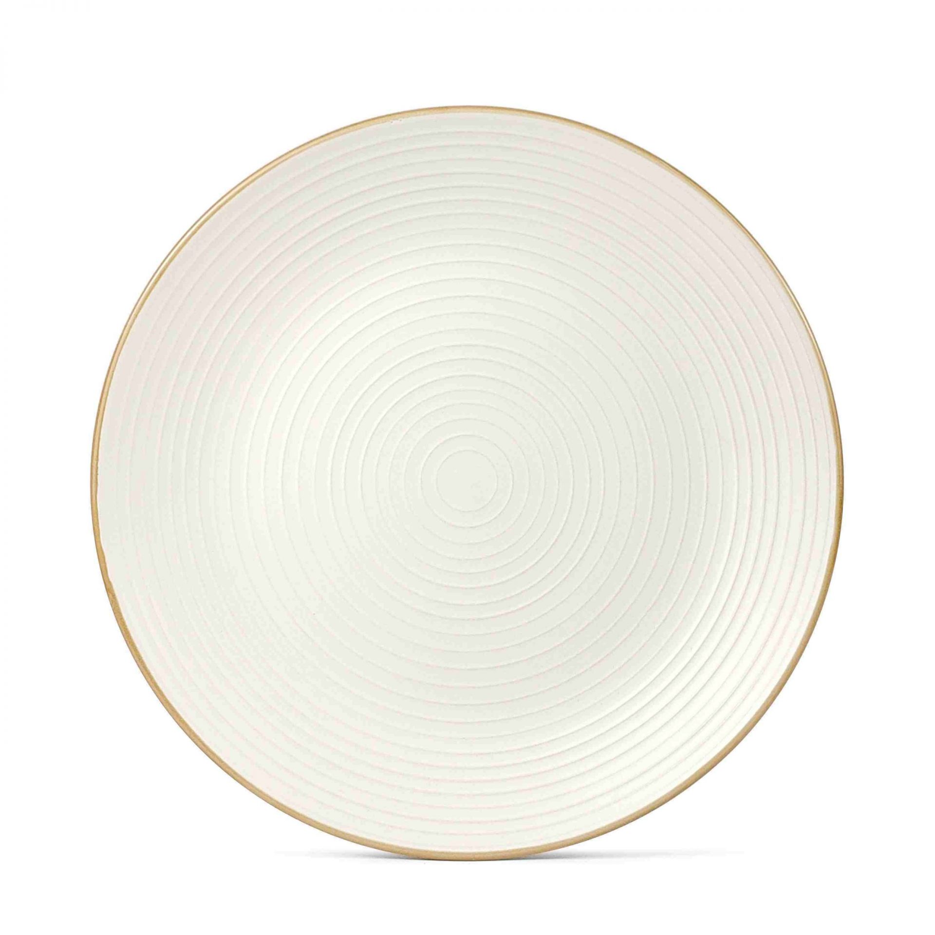 embossed stoneware dinner plate