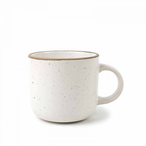 stoneware mug with speckles