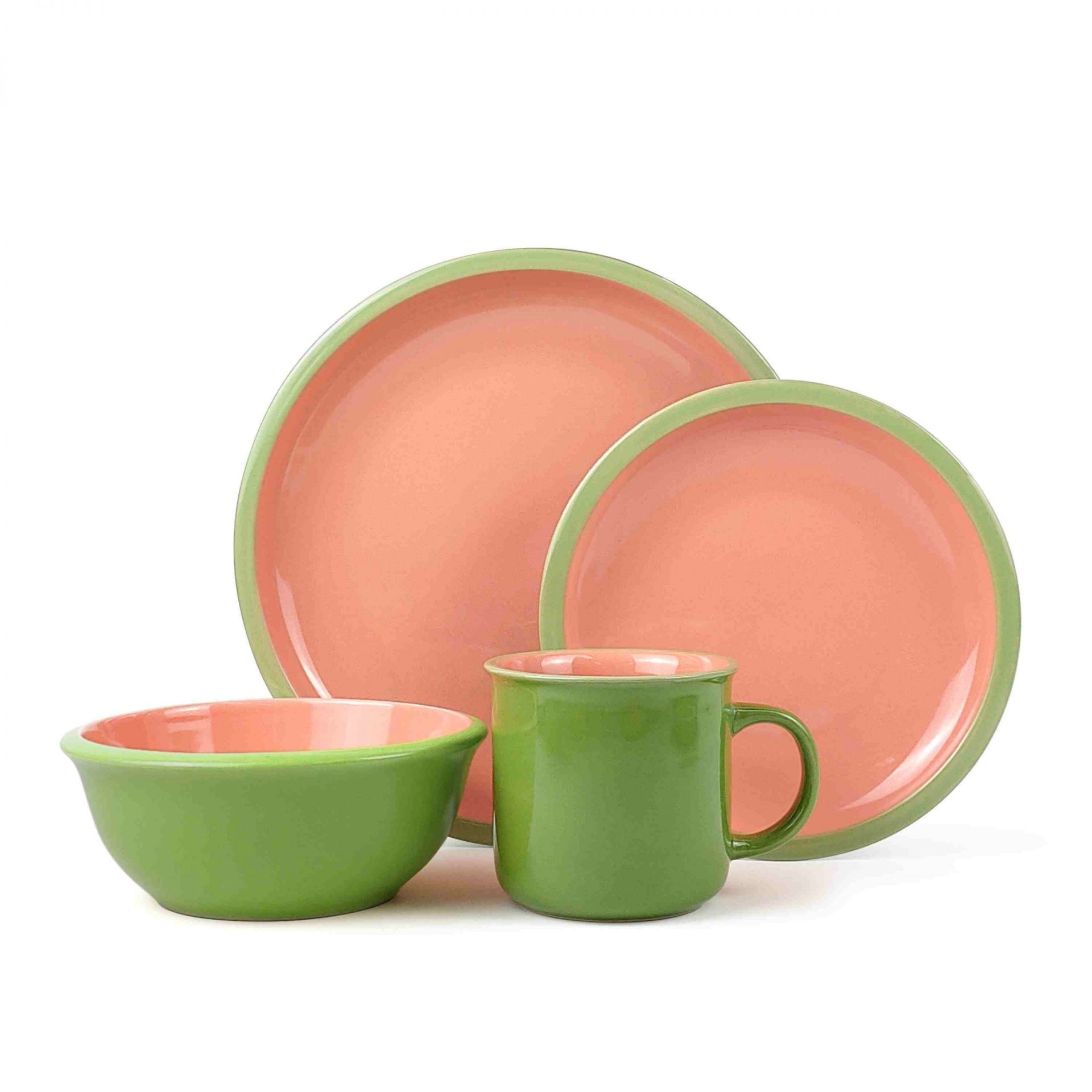 ceramic colorful dinnerware set