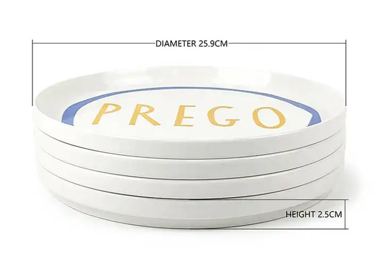 white ceramic dinner plates with decal bulk sale