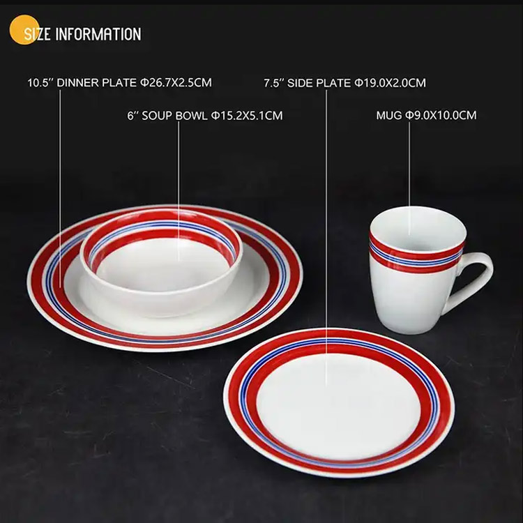 hand-painted porcelain dinnerware set