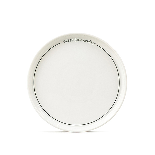 wholesale porcelain salad plates with decal letters