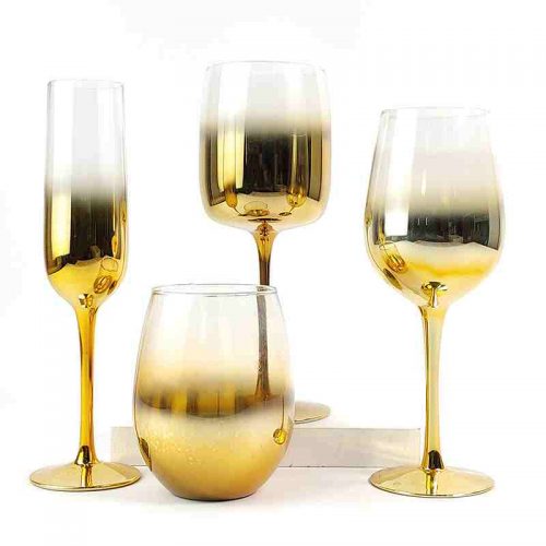 electroplating wine glass set