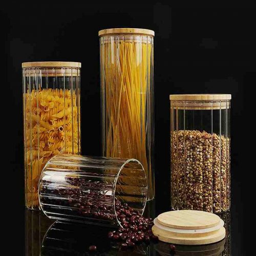 glass food container jar in bulk