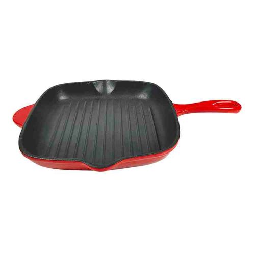 enamel cast iron grill pan for sale
