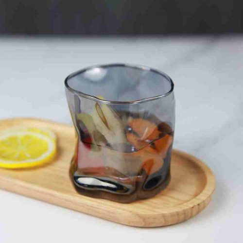 irregular shaped glass tumbler for sale