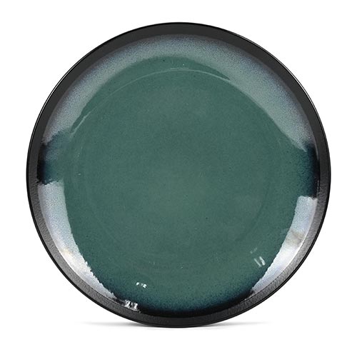 wholesale reactive green ceramic plate