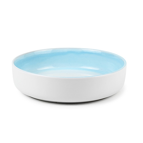 sky blue reactive salad bowl