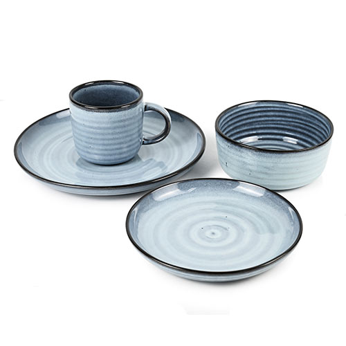 ripple blue dinnerware set wholesale