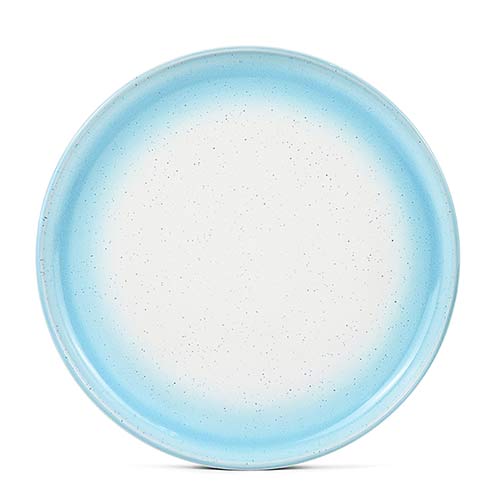 sky blue reactive dinner plate
