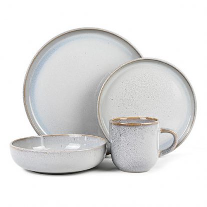 wholesale 16pcs grey reactive dinner set