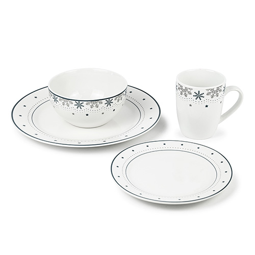 snowflake pattern ceramic dinner set supplier