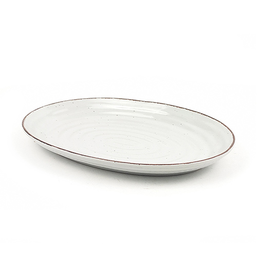 ceramic platter with speckles