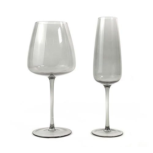 grey color handmade wine glasses for sale