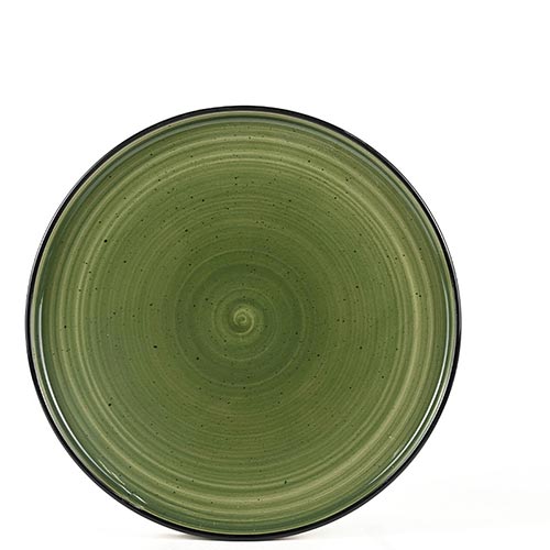 lime ceramic plates with ripple