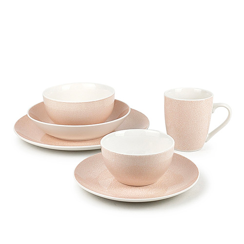 wholesale pink porcelain dinner set