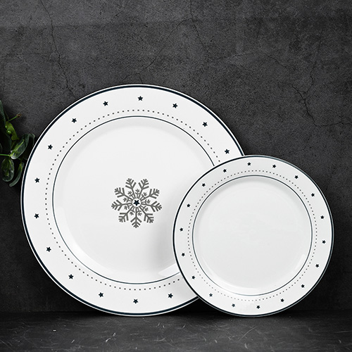 snowflake pattern ceramic dinner set wholesale price