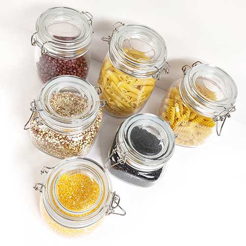 mason jar storage set with lid