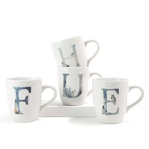 custom wholesale price of porcelain mugs