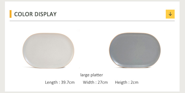 wholesale oval ceramic plates