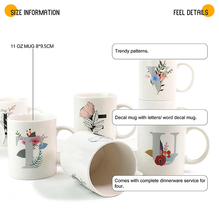 decal ceramic coffee mugs