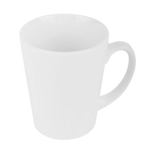 white porcelain dinnerware mug