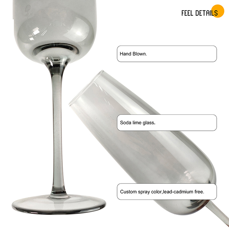customized handmade wine glasses set