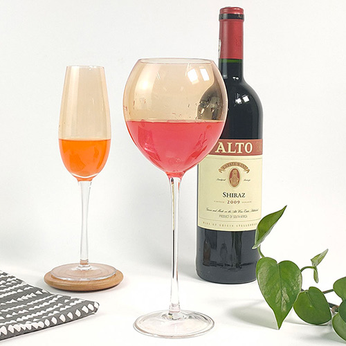 colored wine glasses set
