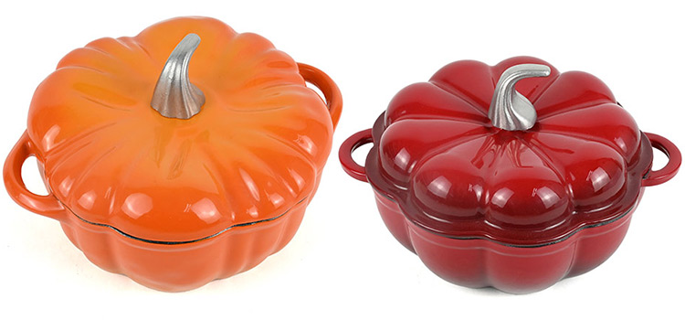pumpkin cast iron pot sets
