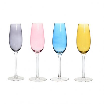 spraying color wine glasses set supplier