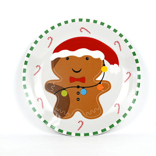 christmas dinner plates with decals bulk sale