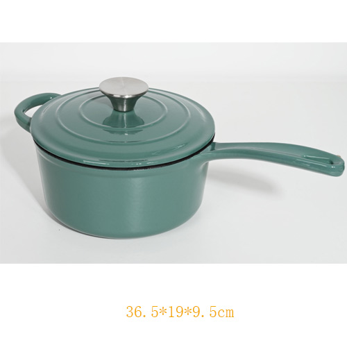 cast iron enamel sauce pan